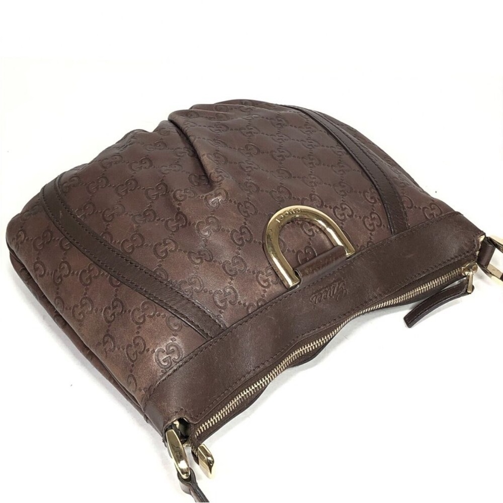 Gucci Brown Monogram Crossbody Bag - Picture 4 of 15